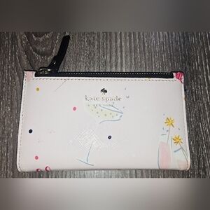 Kate Spade Dashing Beauty Mikey Bifold Snap Wallet "pink champagne"